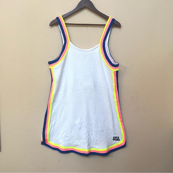 Love & Sports White Terry Cloth Sporty Dress NEW WITH TAGS B3/16 - Picture 2 of 11